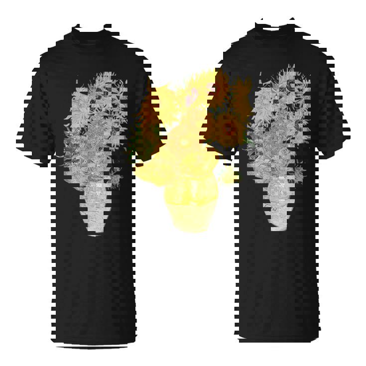 ゴッホ ひまわり 美的アート 鍬 絵画 グラフィック Tシャツ