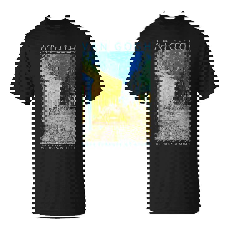 ゴッホ 面白いtシャツ アート 夜のカフェテラス 印象派 絵画 メンズ レディース 面白い 服 美術 油彩画 Tシャツ