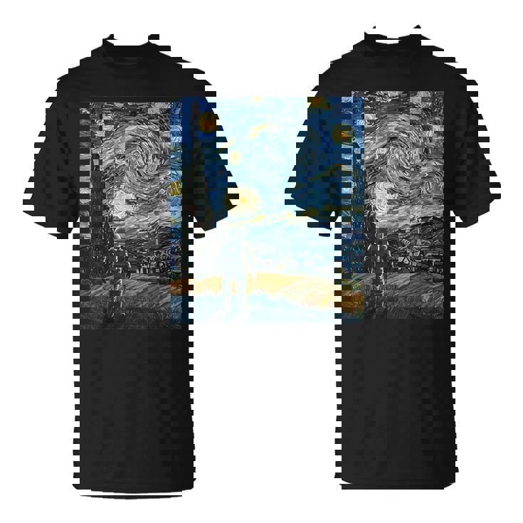 ゴッホにインスパイアされた先見の明のある宇宙飛行士未来の宇宙飛行士 Tシャツ
