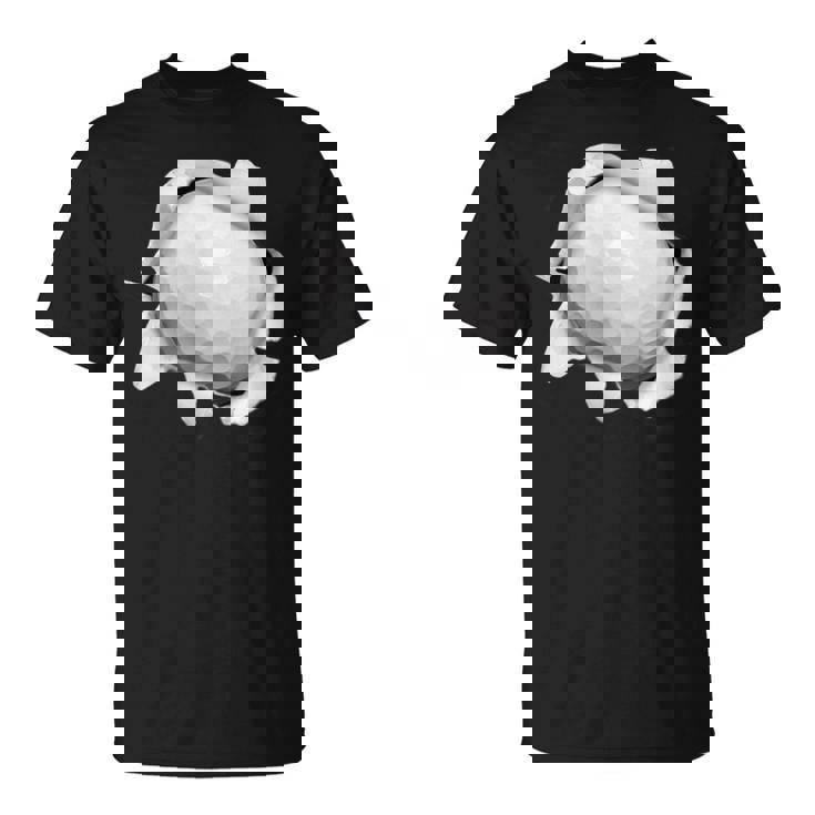 ゴルフ 面白いtシャツ ボール メンズ おもしろ 面白い 服 おもしろグッズ ネタ ゴルフウェア シャツ 胸 Tシャツ