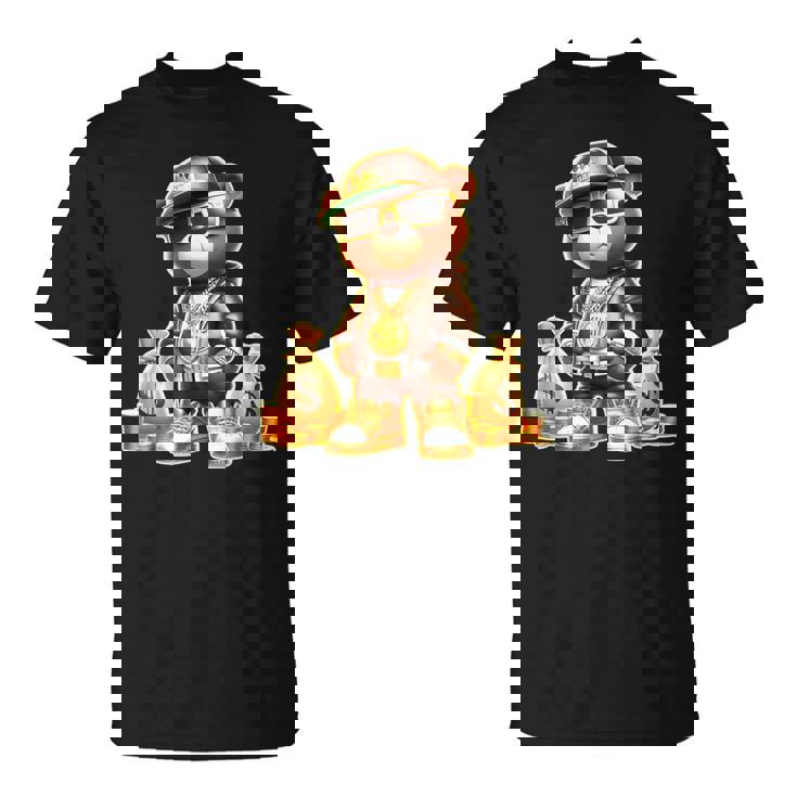 ゴールデンテディベア ボスマネーバッグ ゴールデンコイン&チェーン Tシャツ