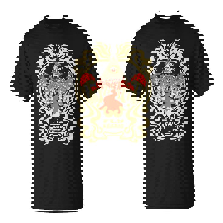 サイケデリック キノコ フライ 寒天 レイビング フェスティバル パーティー 行楽 Tシャツ