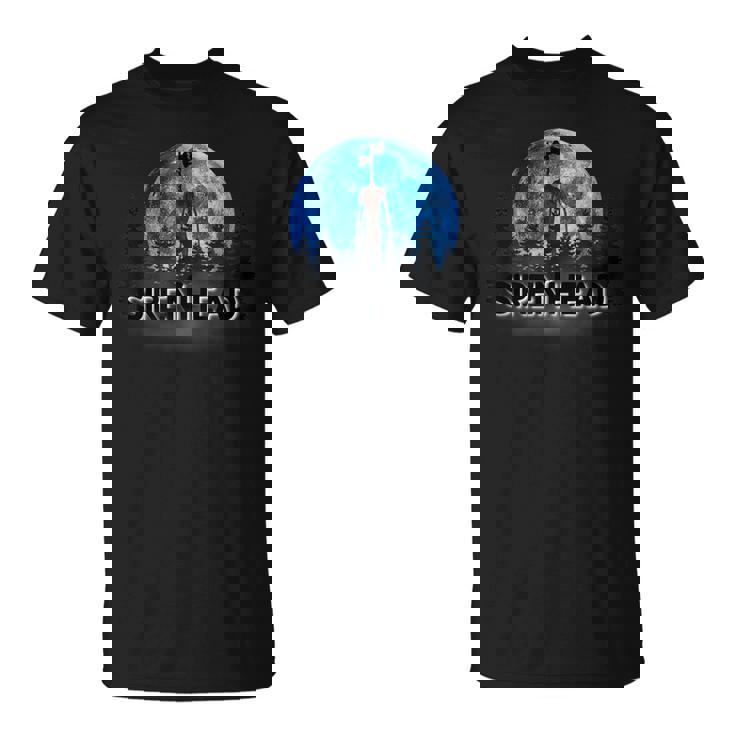 サイレンヘッド、サイレンの頭から脱出するのが大好きな漫画の猫、 Tシャツ