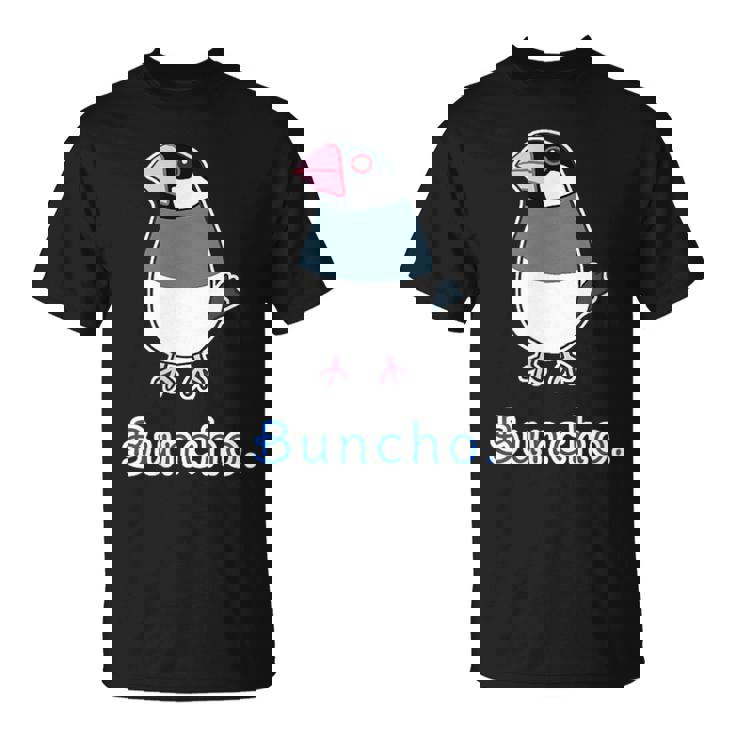 サクラブンチョウ さん『セルフィー』桜文鳥【どうぶつフレンズ】動物 イラスト Tシャツ