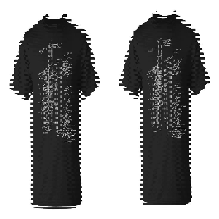 サックス バリサックス 特許スタイル クール サックス Tシャツ