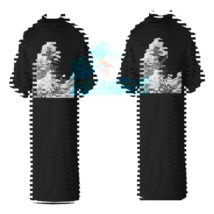 サムライサーフィン神奈川大波-クールサーファー Tシャツ