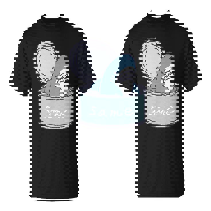 サメの缶詰め Tシャツ