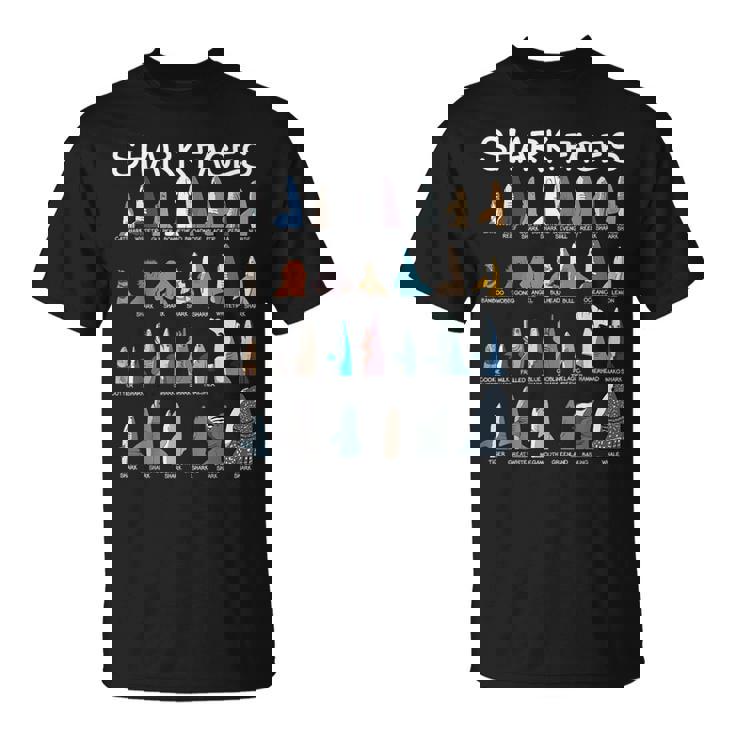 サメの顔タイプ 捕食者 面白いサメ 魚 サメ Tシャツ