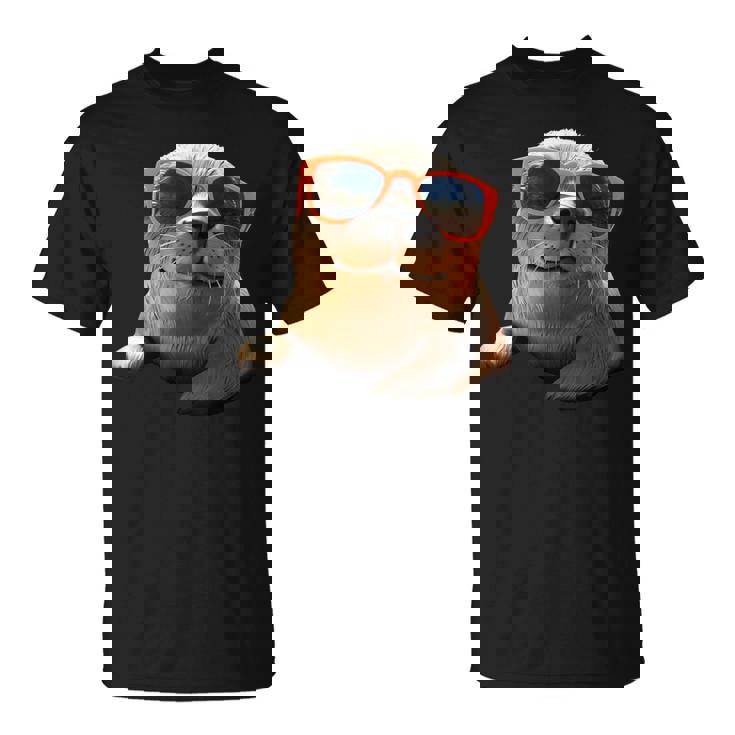 サングラスをかけたアザラシ かわいいアザラシ Tシャツ