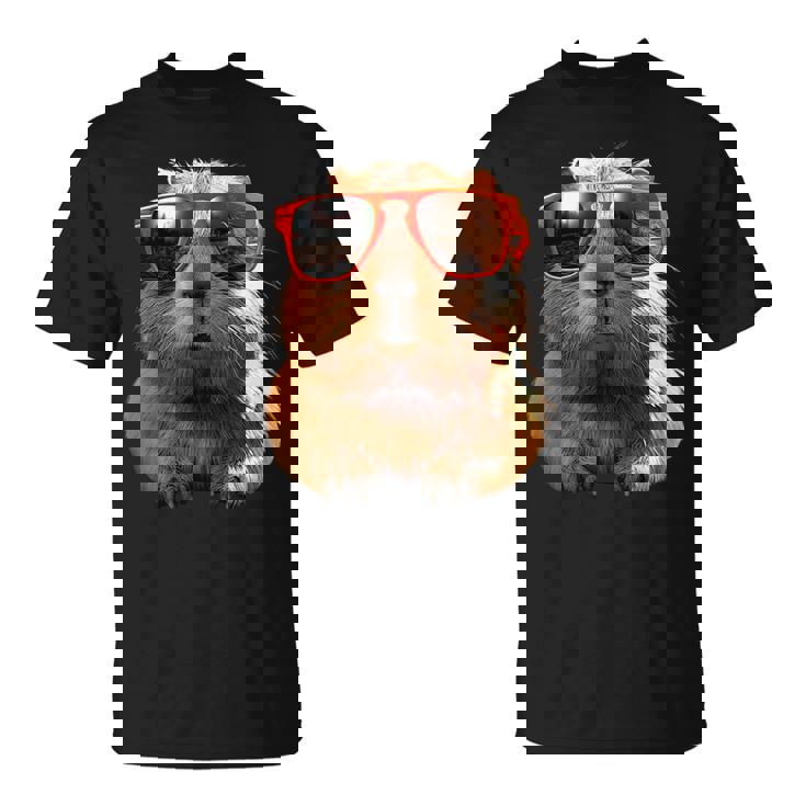 サングラスをかけたカピバラ Be Capy カピバラ げっ歯類 Capybara Tシャツ