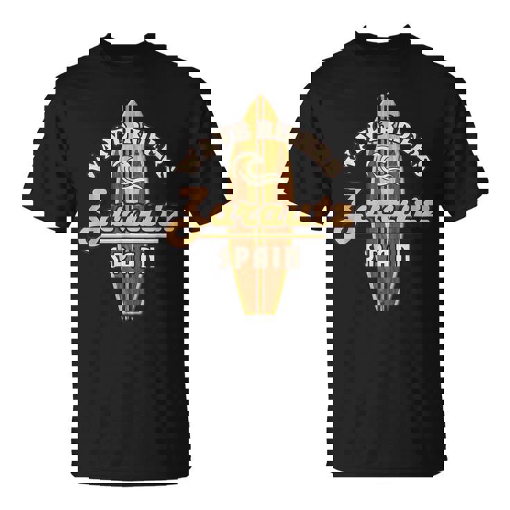 サーフ ザラウツ スペイン サーフィン バケーション Tシャツ