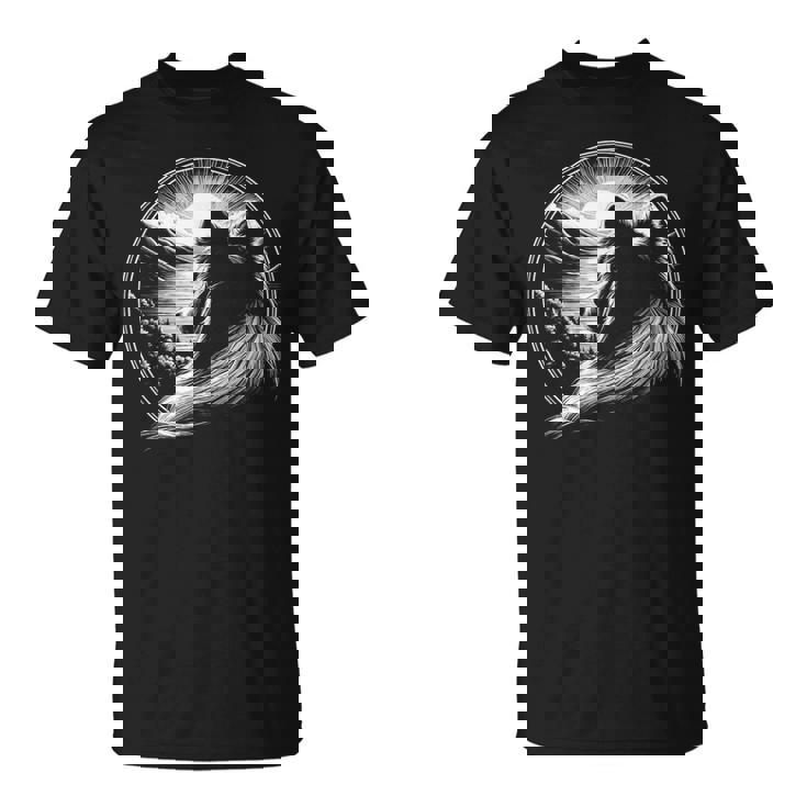 シェットランド・シープドッグ犬シーン シェルティ グラフィック アート デザイン Tシャツ