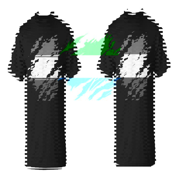 シエラレオネの国旗シエラレオネ Tシャツ