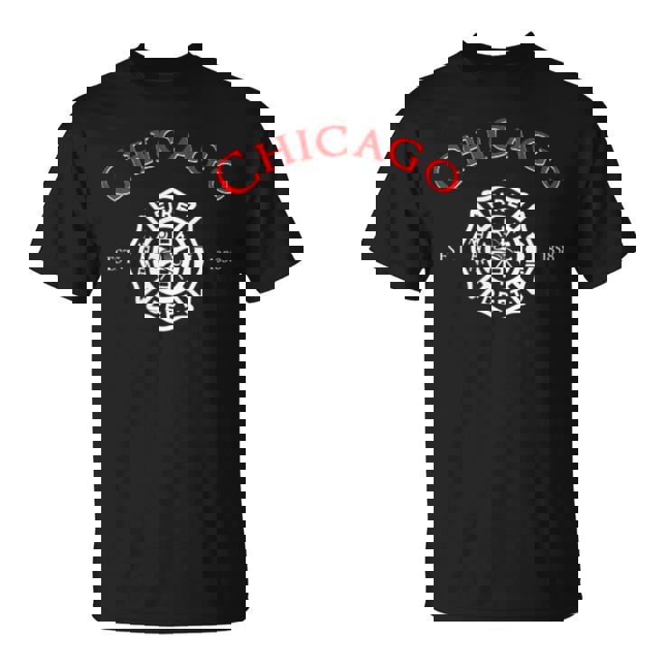 シカゴ イリノイ 消防士 消防士 消防士 Tシャツ