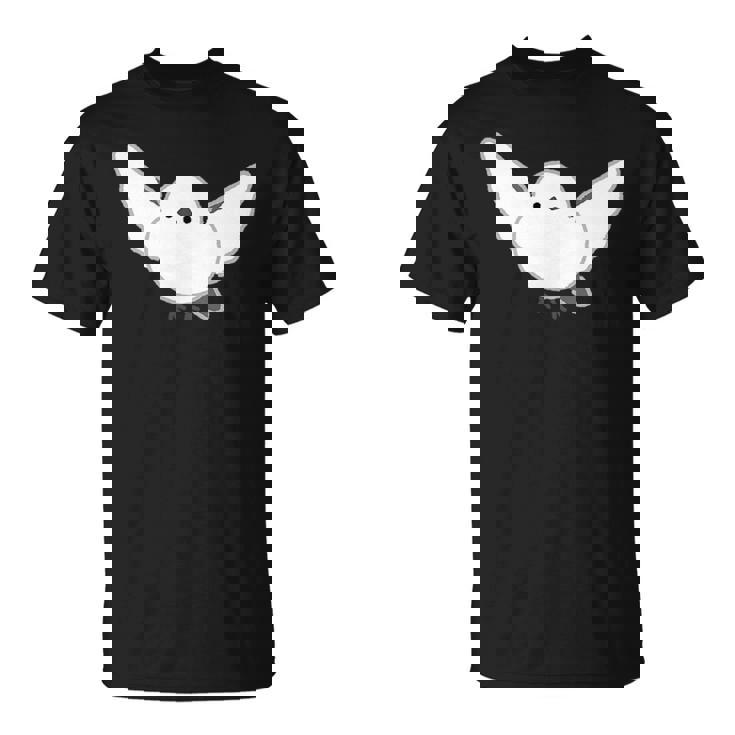 シマエナガ 翼を広げて飛ぶ しまえなが デフォルメ Tシャツ