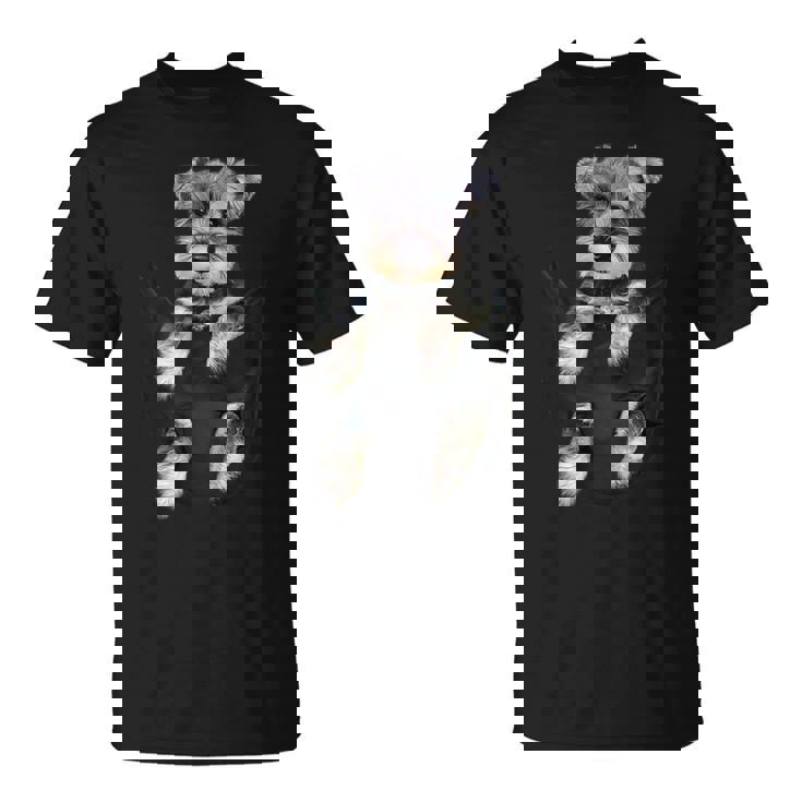 シュナウザー犬のポケットパピーギフト Tシャツ
