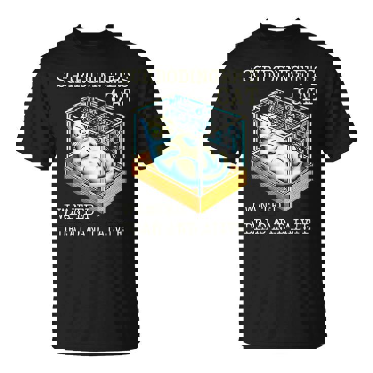 シュレディンガーの猫指名手配教授 科学物理教師 Tシャツ