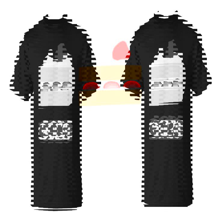 ショートケーキ『スイーツ ポップ』苺 イチゴのケーキ お菓子 おやつ 面白い かわいい Tシャツ