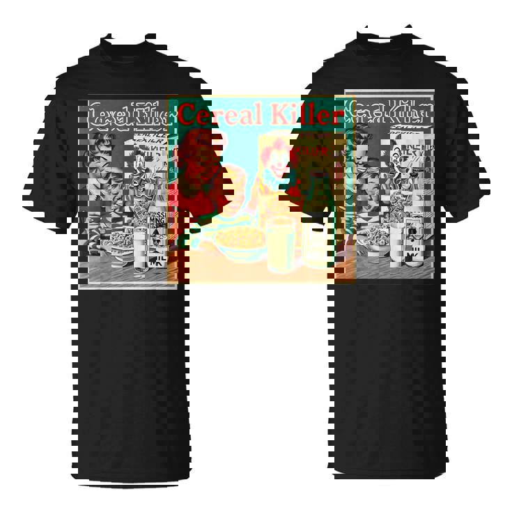 シリアル シリアル キラー 音声しゃれ ホラー コア ミッドセンチュリー Tシャツ