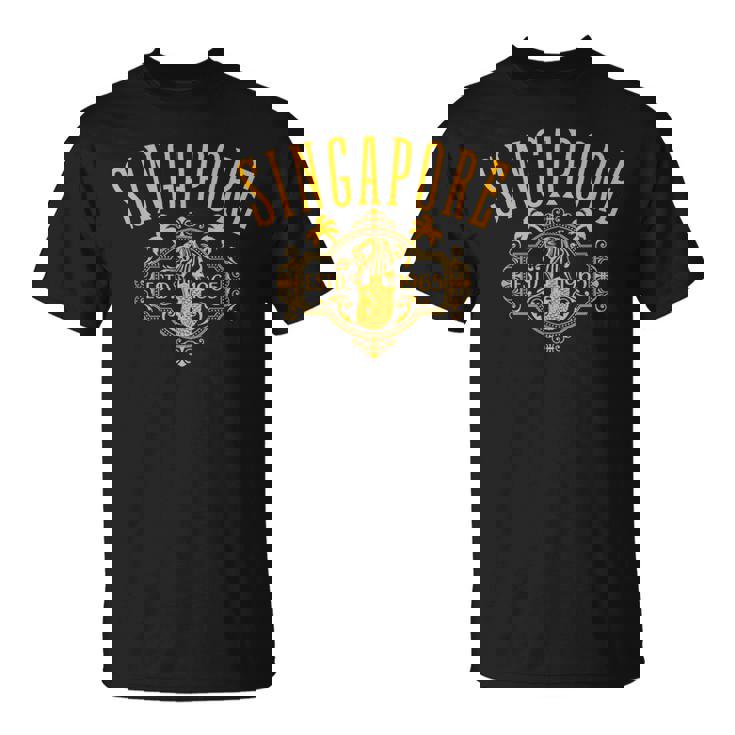 シンガポール メリオン ヴィンテージスタイル デザイン お土産 Tシャツ