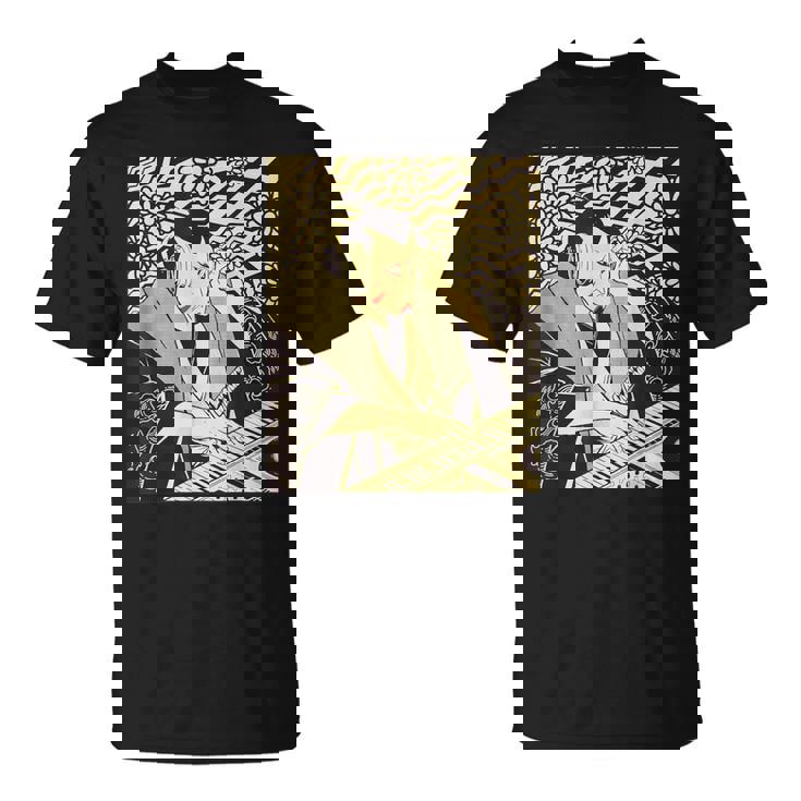 シンセサイザー テクノ 音楽 面白い サムライ シンセサイザー Tシャツ