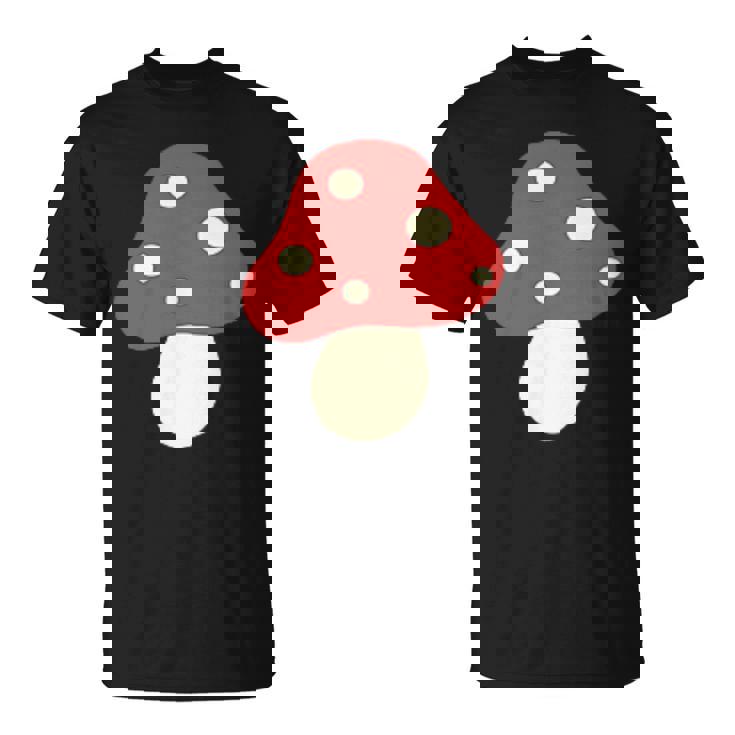 シンプルでキュートなキノコのグラフィック Cute Mushroom Tシャツ