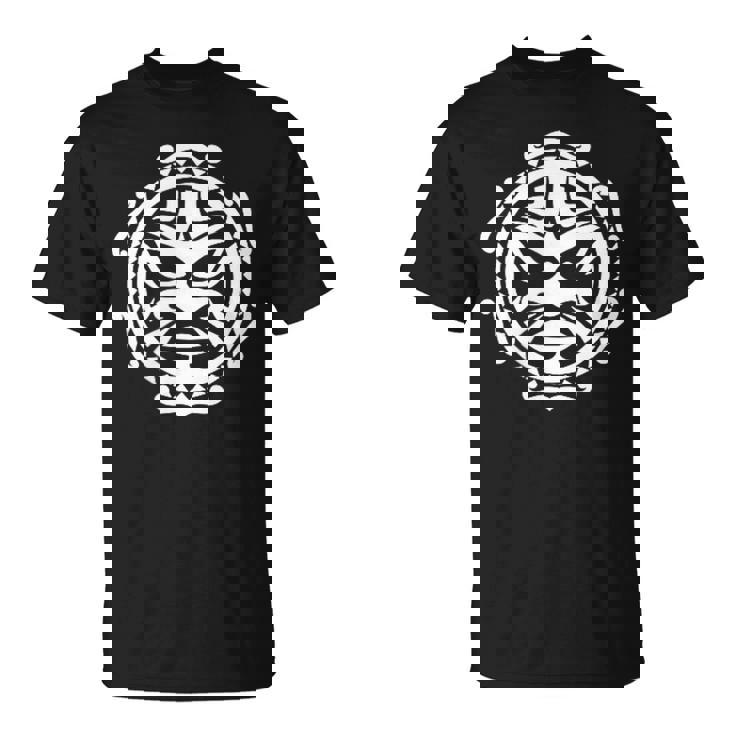 シンボル ハカ マスク カルチャー マオリ族 ニュージーランド Tシャツ