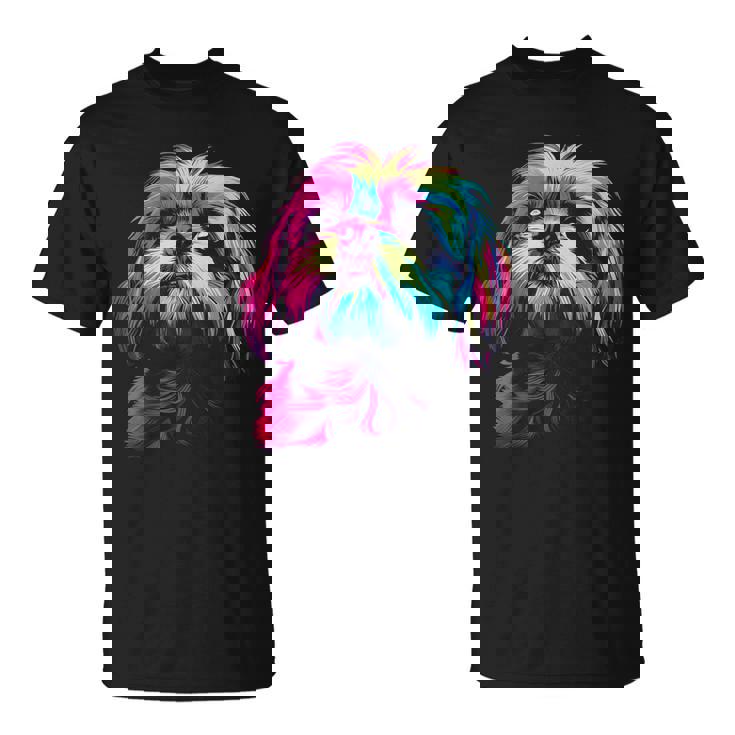 シーズー グラフィック ペット イラスト 犬 シーズー Tシャツ