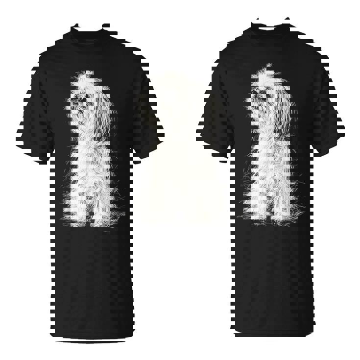 シーズー 犬 グラフィック ペット イラスト シーズー Tシャツ