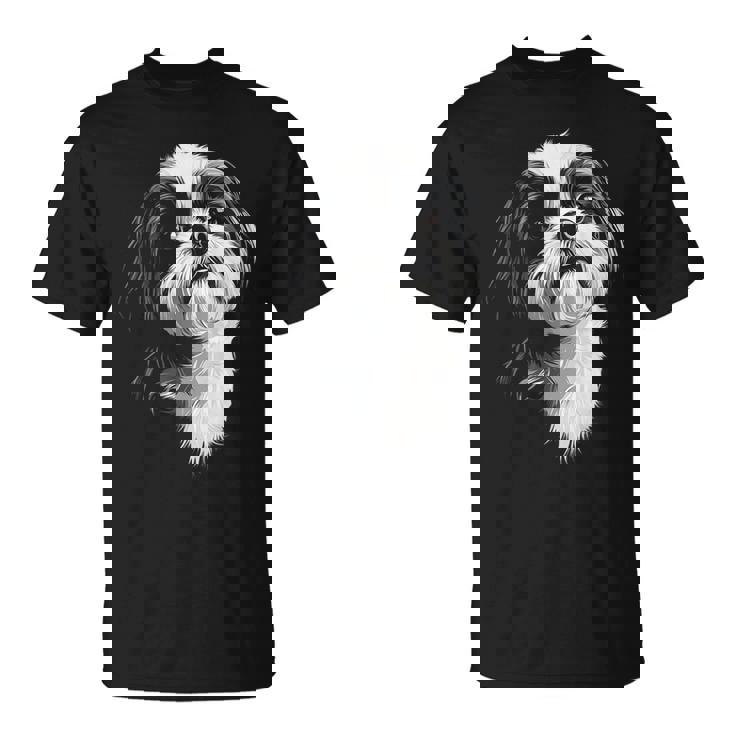 シーズー 犬 モチーフ ペット イラスト シーズー Tシャツ