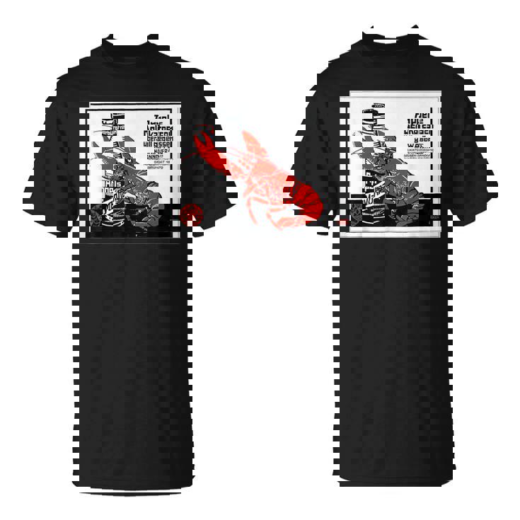 シーフード 1879 ドイツ ロブスター ザリガニ 甲殻類 レトロ Tシャツ