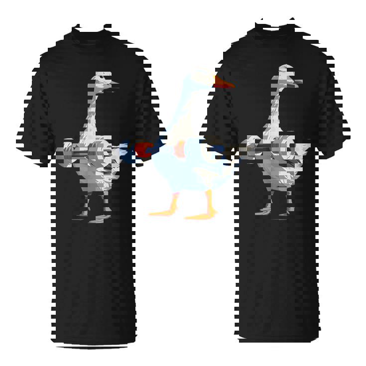 ジムダックグースウェイトリフティング ストロングコアワークアウト Tシャツ