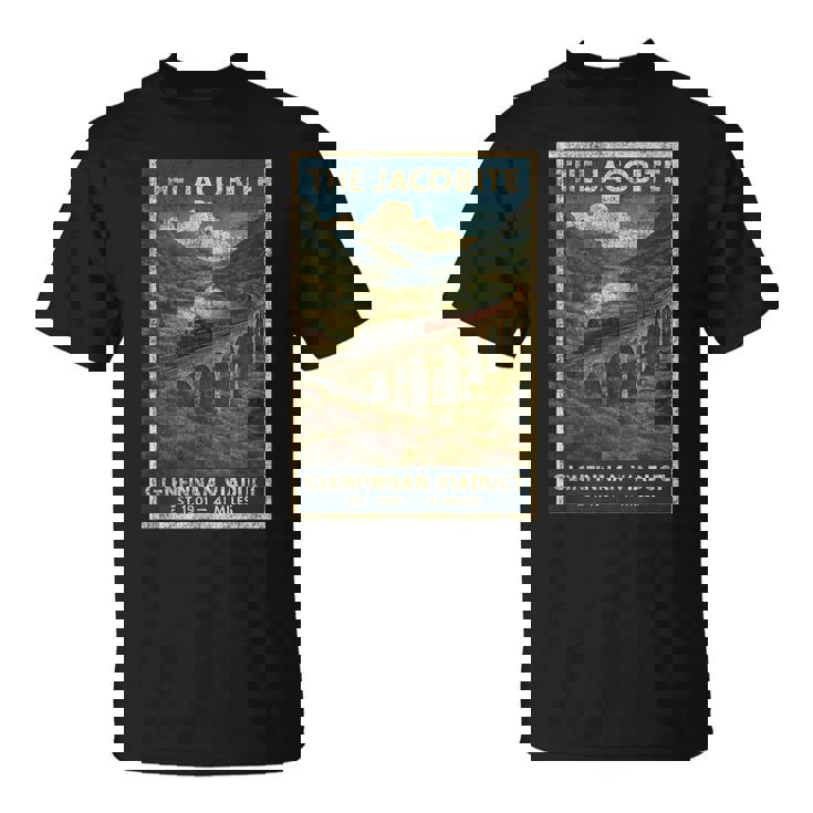 ジャコバイト蒸気レールトレイン Tシャツ