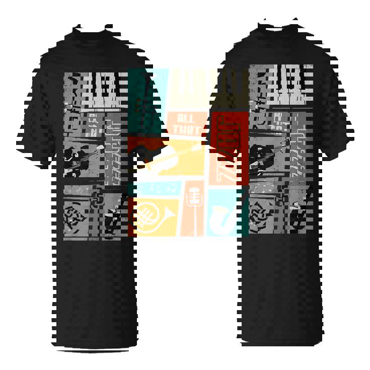 ジャズ音楽-レトロヴィンテージピアノジャズ Tシャツ