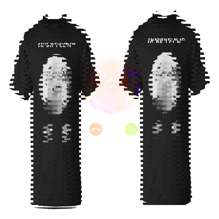 ジョン・ポークがファニー・アンサー・コール・フォンに電話をかけている Tシャツ