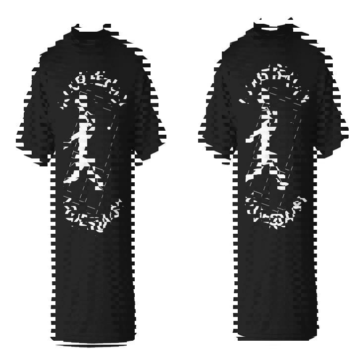 スカッシュプレーヤー I Just Really Lovequash Tシャツ