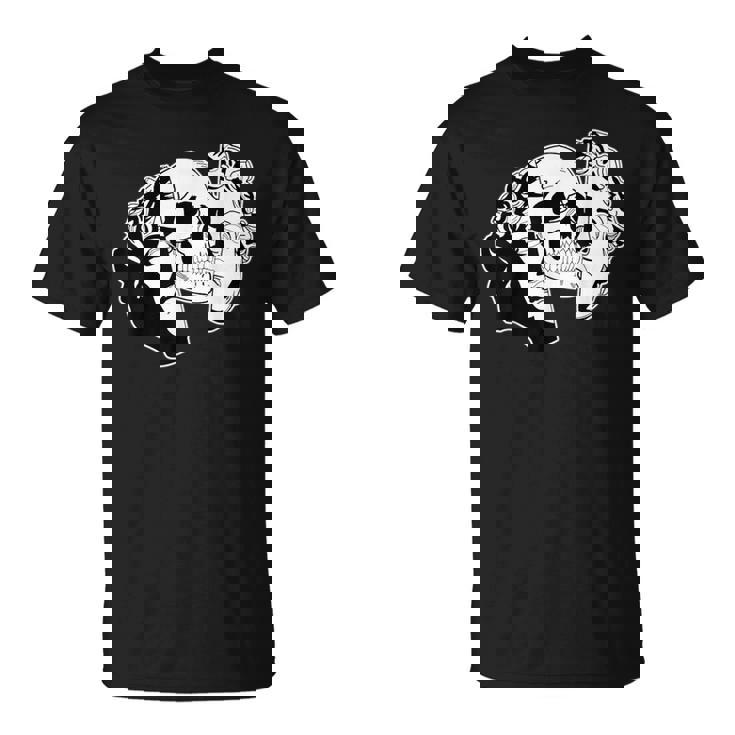 スカル×スタチュー Tシャツ