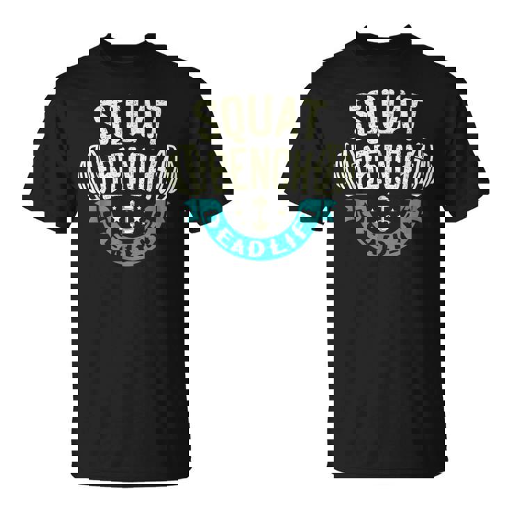 スクワット ベンチプレス デッドリフト パワーリフター Tシャツ