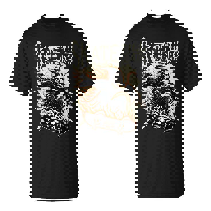 スケーター スケルトンデザイン Tシャツ