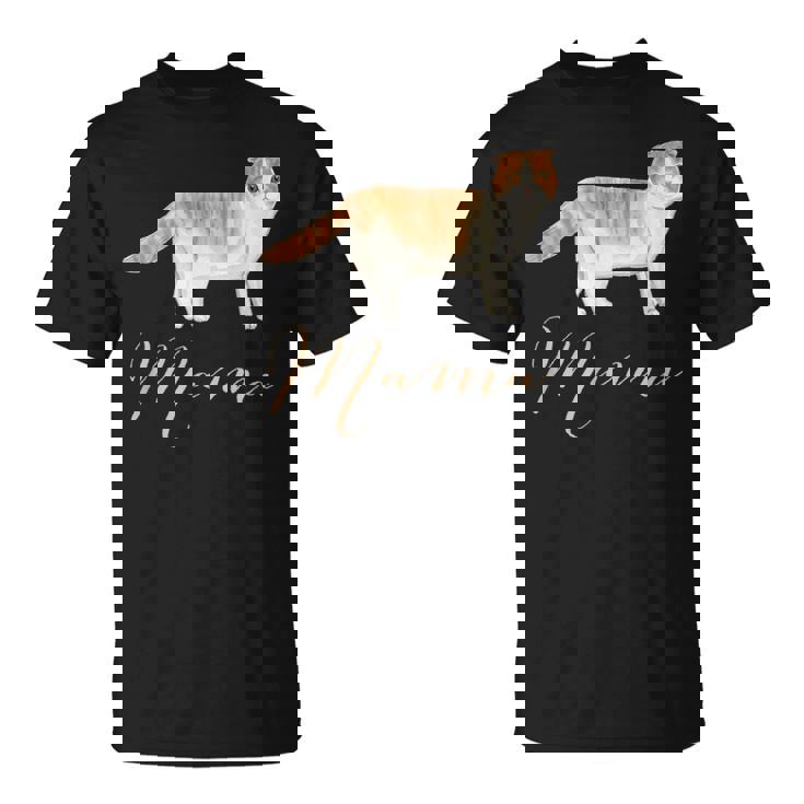 スコティッシュフォールドキャット ママシャツ 猫 ママ ママ Tシャツ