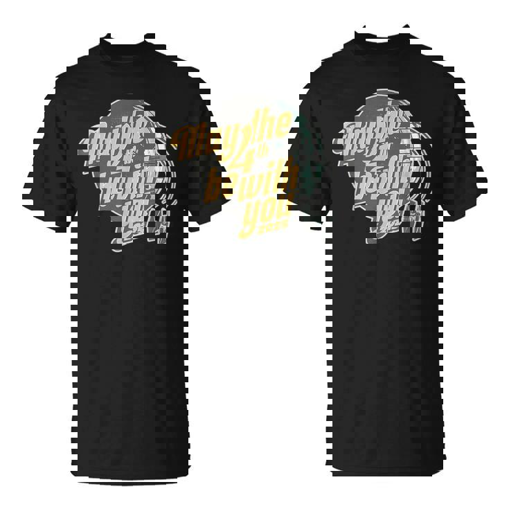 スター・ウォーズの日 May The 4Th Be With You 2025 デス・スター レトロ Tシャツ