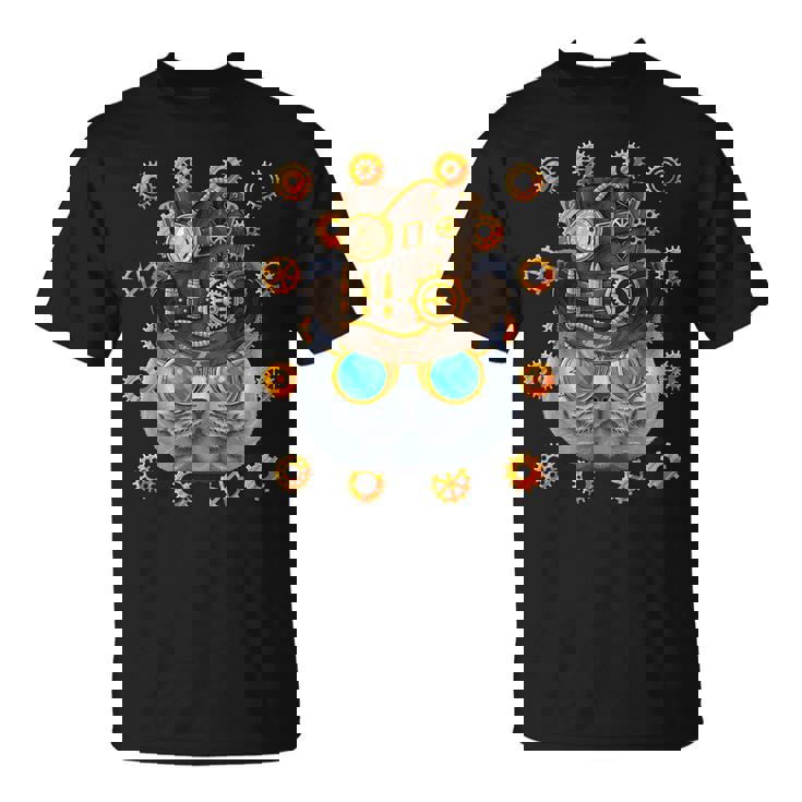 スチームパンク ブリティッシュショートヘア 中世 ビクトリア朝 スチームパワー Tシャツ