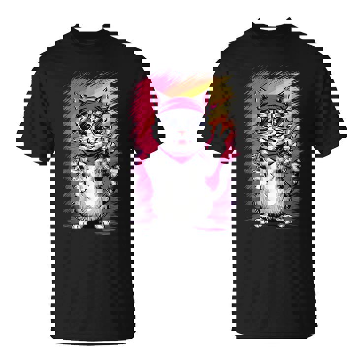 ストリートスタイル 猫 グラフィティ アート ストリートアート Tシャツ