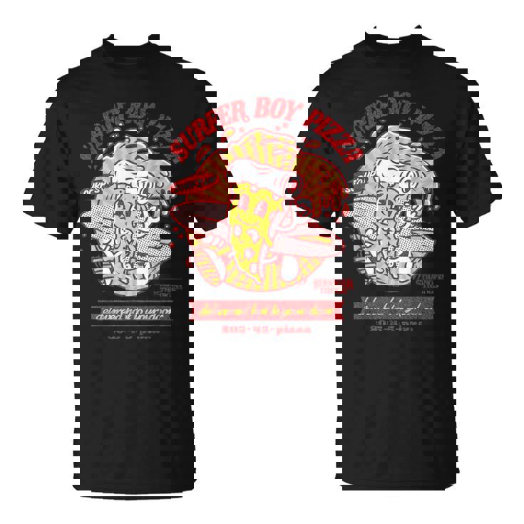 ストレンジャー・シングス サーファーボーイ ピザ広告 ホットデリバリー ヴィンテージ Tシャツ