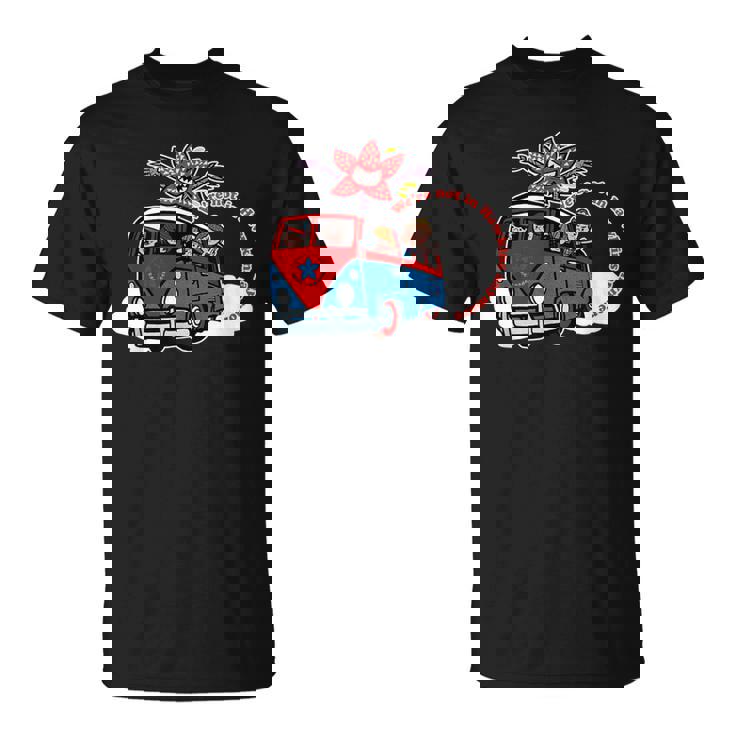 ストレンジャー・シングス・コード・レッド・ロード・トリップ・デモゴルゴン・アート Tシャツ