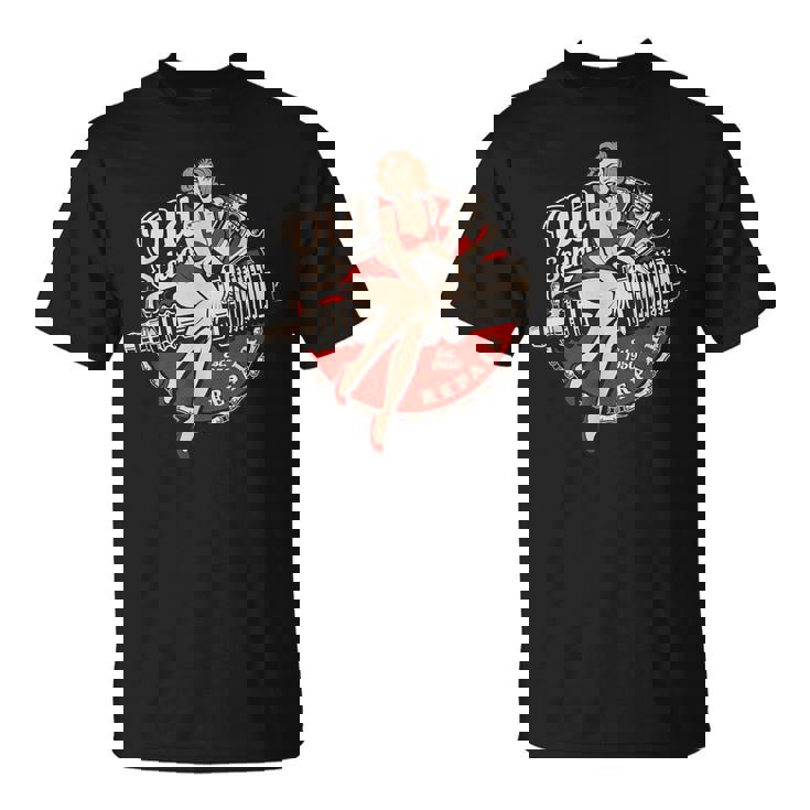 スパークプラグ ピンナップ メカニック Tシャツ