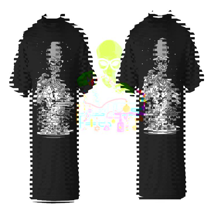 スペースエイリアンケミストリーティーチャーサイエンティストケミストサイエンススクール面白いエイリアン Tシャツ