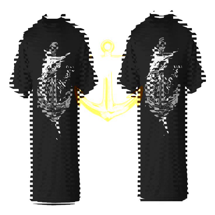 スポーツフィッシング カジキ メカジキ セイルフィッシュ アンカー付き Tシャツ