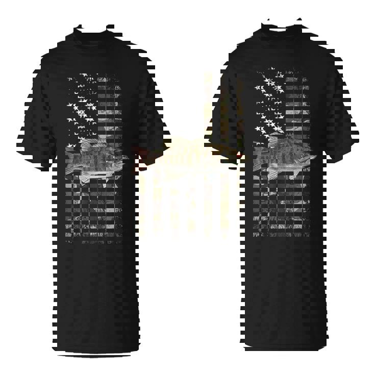 スモールマウス バス アメリカ国旗 スモールマウス バス Tシャツ