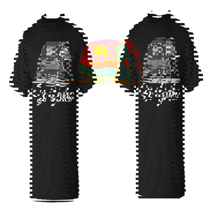 スリランカの国旗と友情 Tシャツ